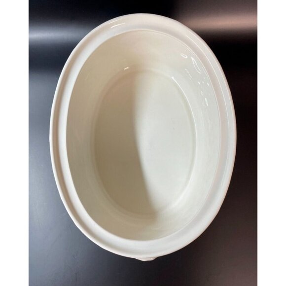 Mikasa English Countryside White 2 Quart Oval Casserole Dish - Picture 4 of 6